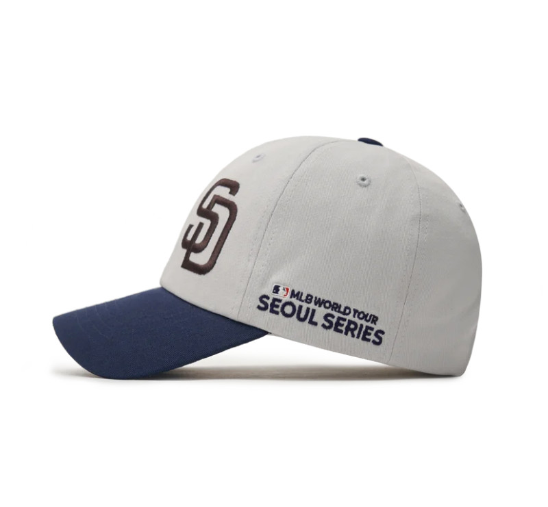 MLB KOREA World Tour Seoul Series Basic Dual Logo Ball Cap, LA Dodgers/SD Padres
