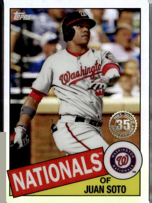 2020 Topps Chrome #85TC-3 Juan Soto 1985 Topps Baseball