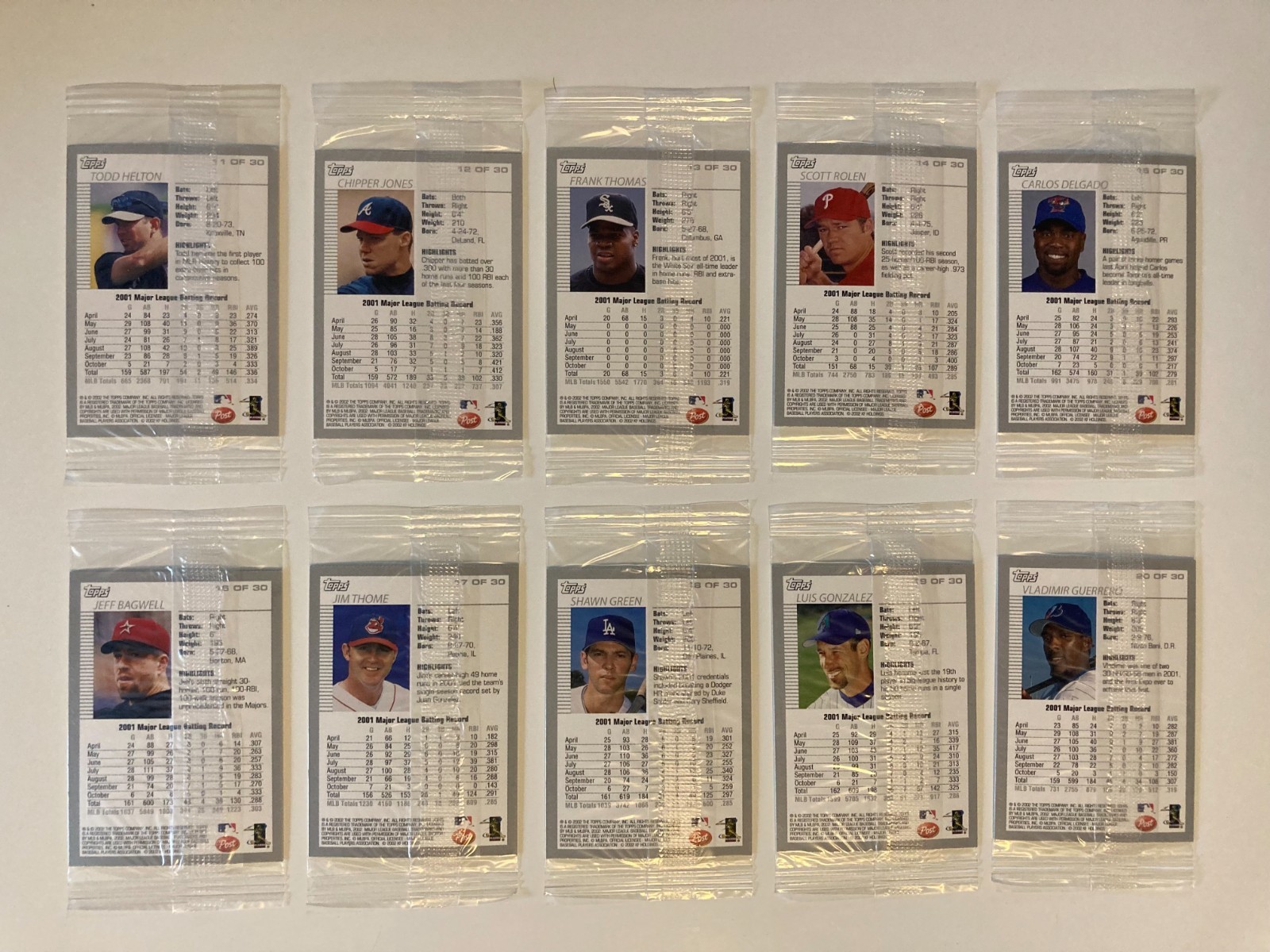 2002 Topps Post Cereal Baseball Cards – Pick Your Factory Sealed Packs