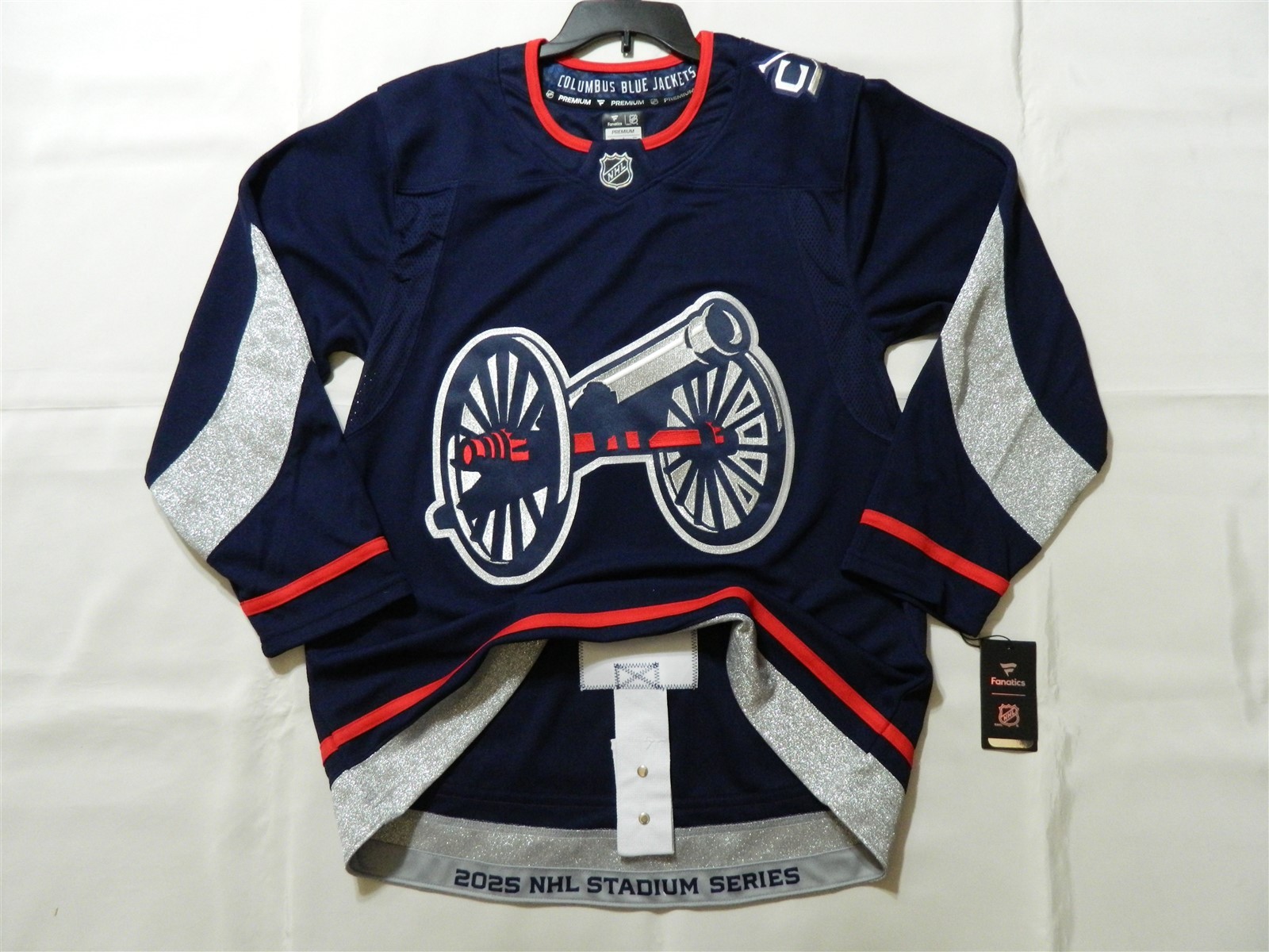Authentic Columbus Blue Jackets 2026 Stadium Series Jersey w/Ft.Strap 56 Reg$190