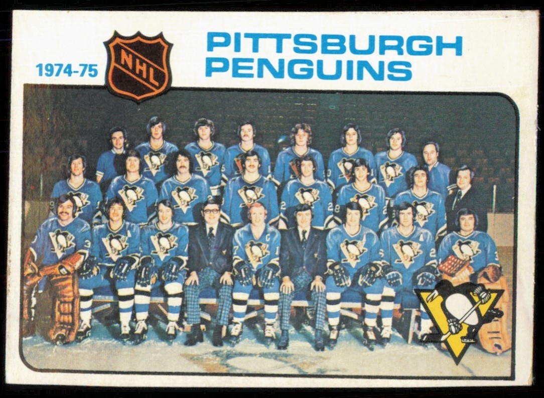 1975-76 TOPPS PITTSBURGH PENGUINS #93 VG/EX – EDGE