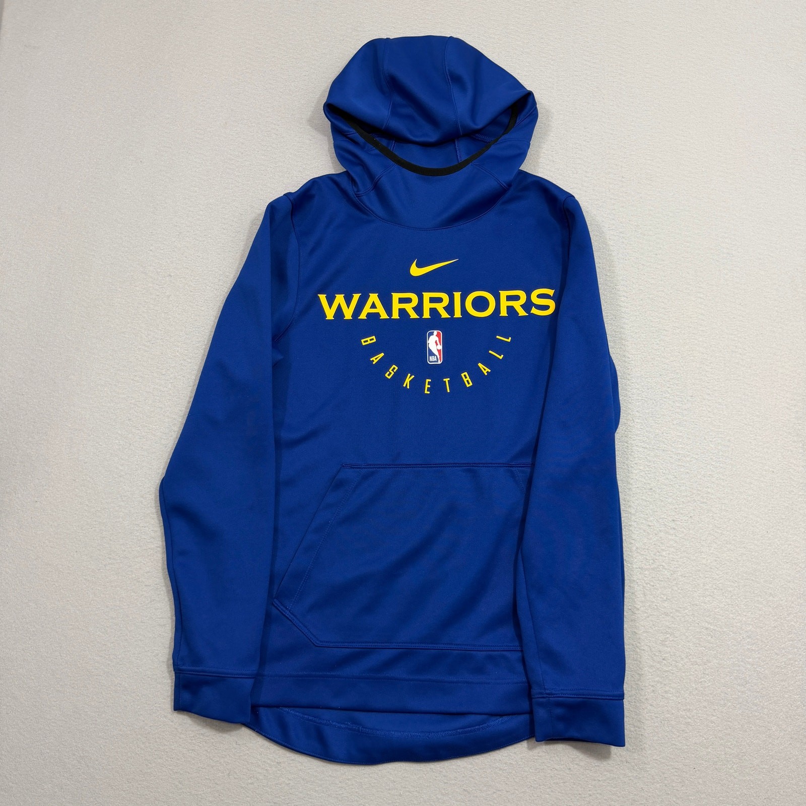 Nike NBA Golden State Warriors Spotlight Hoodie Small Blue Yellow 940961-495