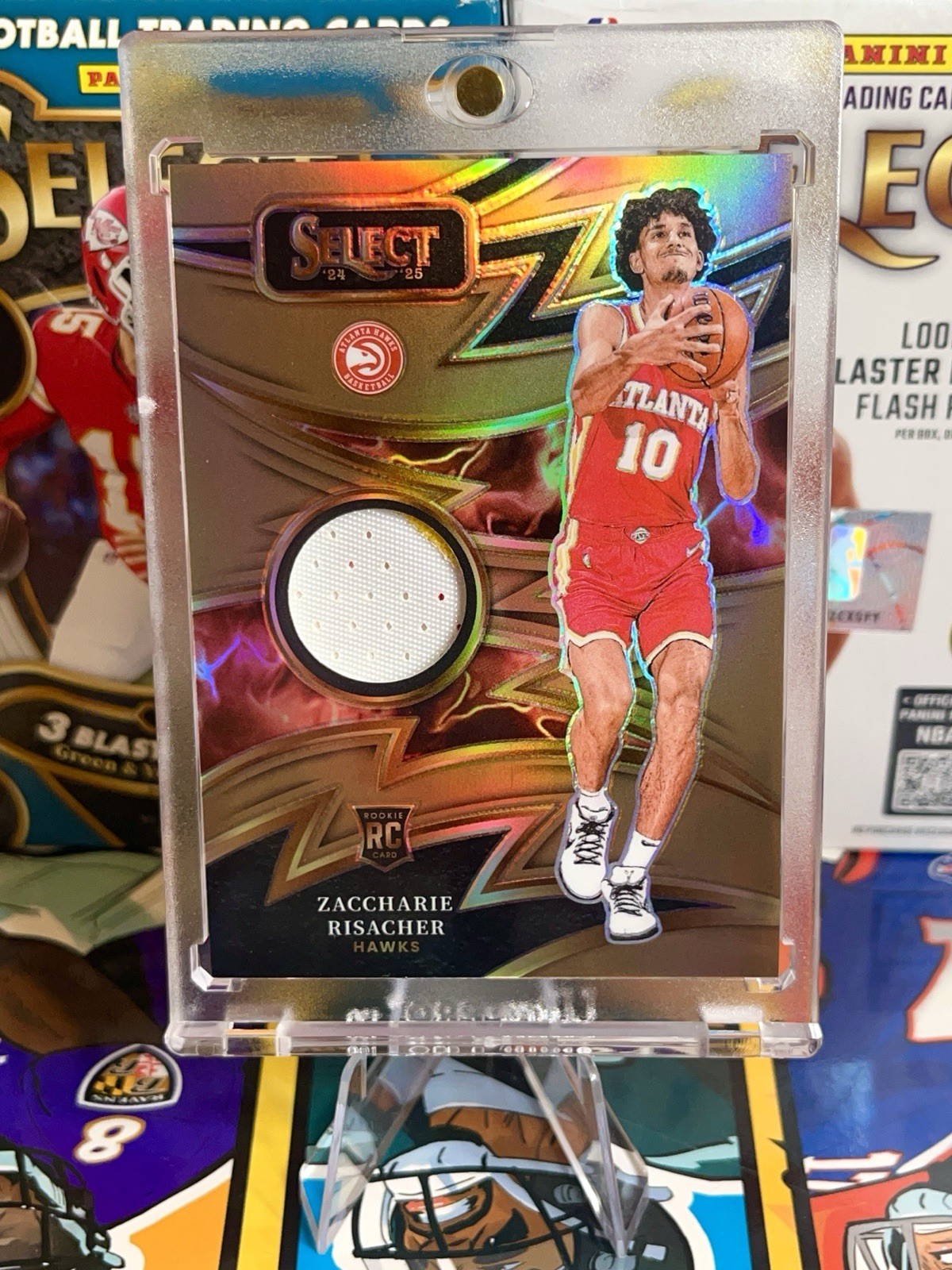 2024-25 Panini Select – Sparks Zaccharie Risacher 2 Color Copper Prizm /49 (RC)