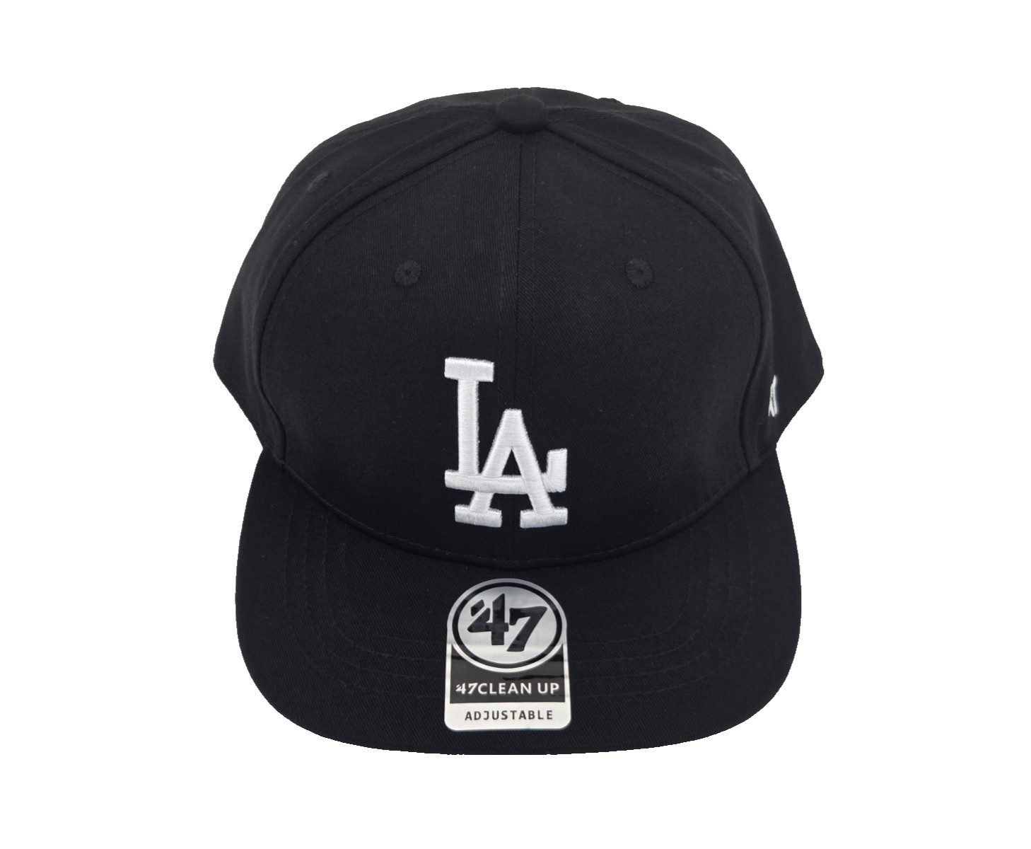 47 Black LA Dodgers Adjustable Snapback Hat Baseball Classic White Logo HT48