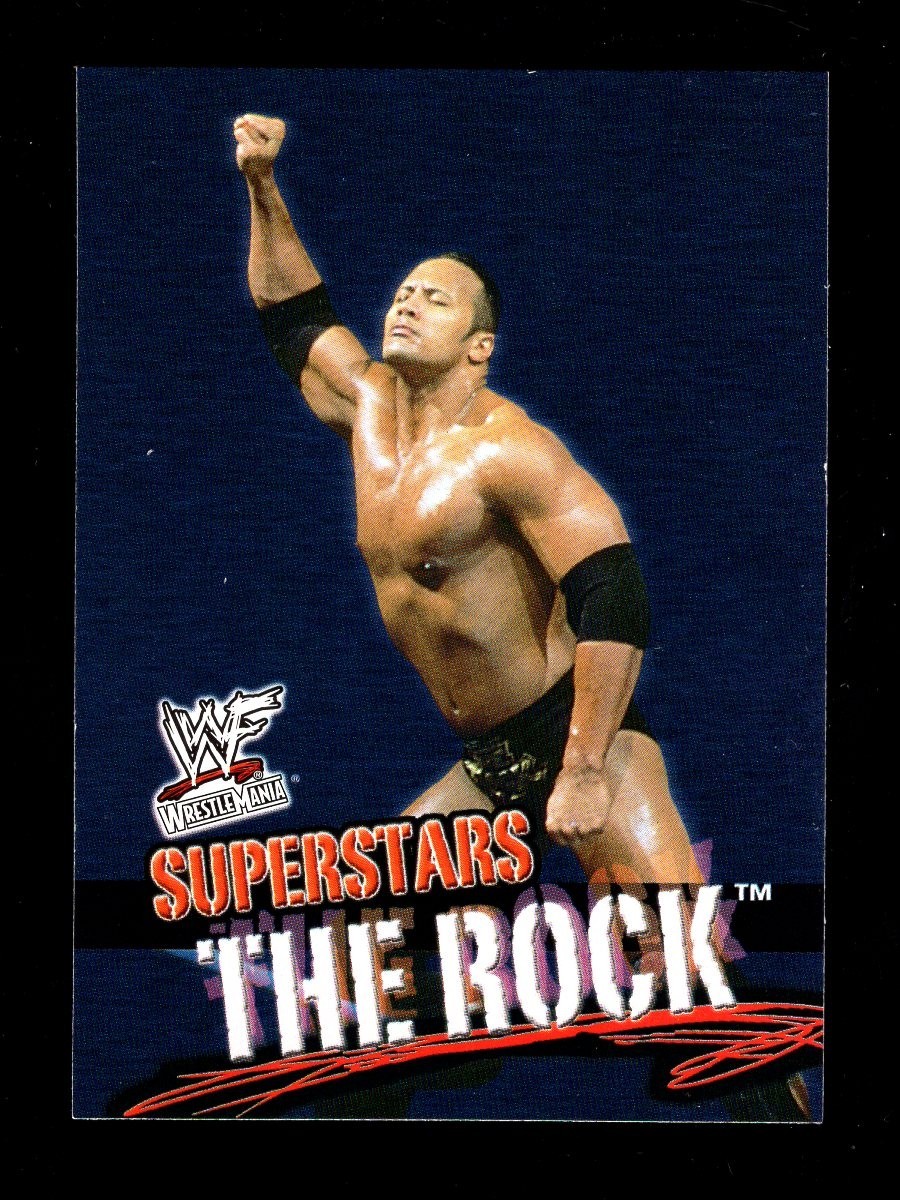 2001 FLEER WRESTLE MANIA SUPERSTARS #1 THE ROCK