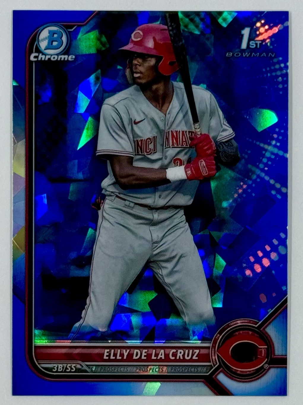 2022 Bowman Chrome Baseball Elly De La Cruz #BCP-50 1st Prospects Sapphire SP
