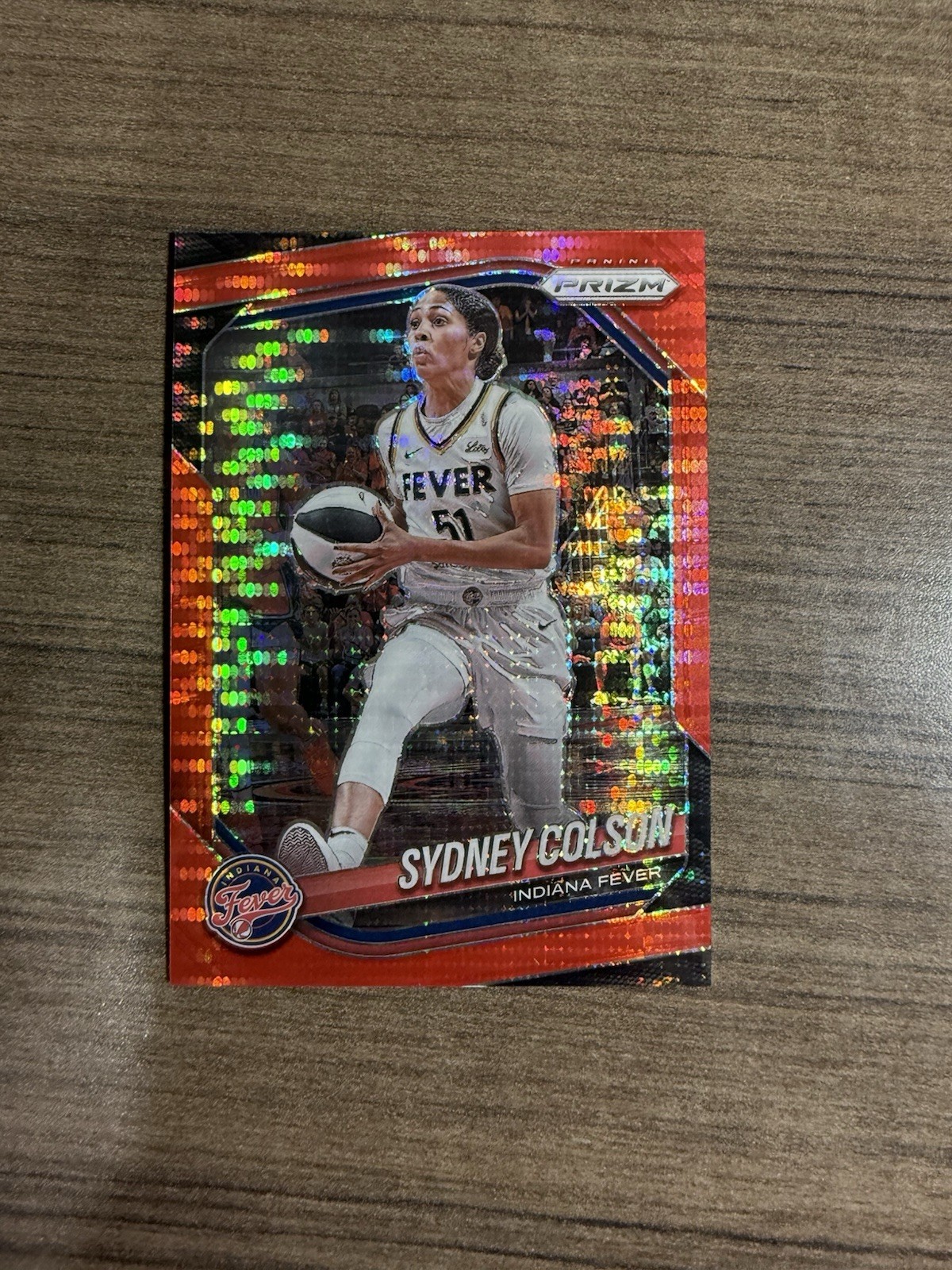 2025 Panini WNBA Prizm #1 Sydney Colson Red Pulsar /299