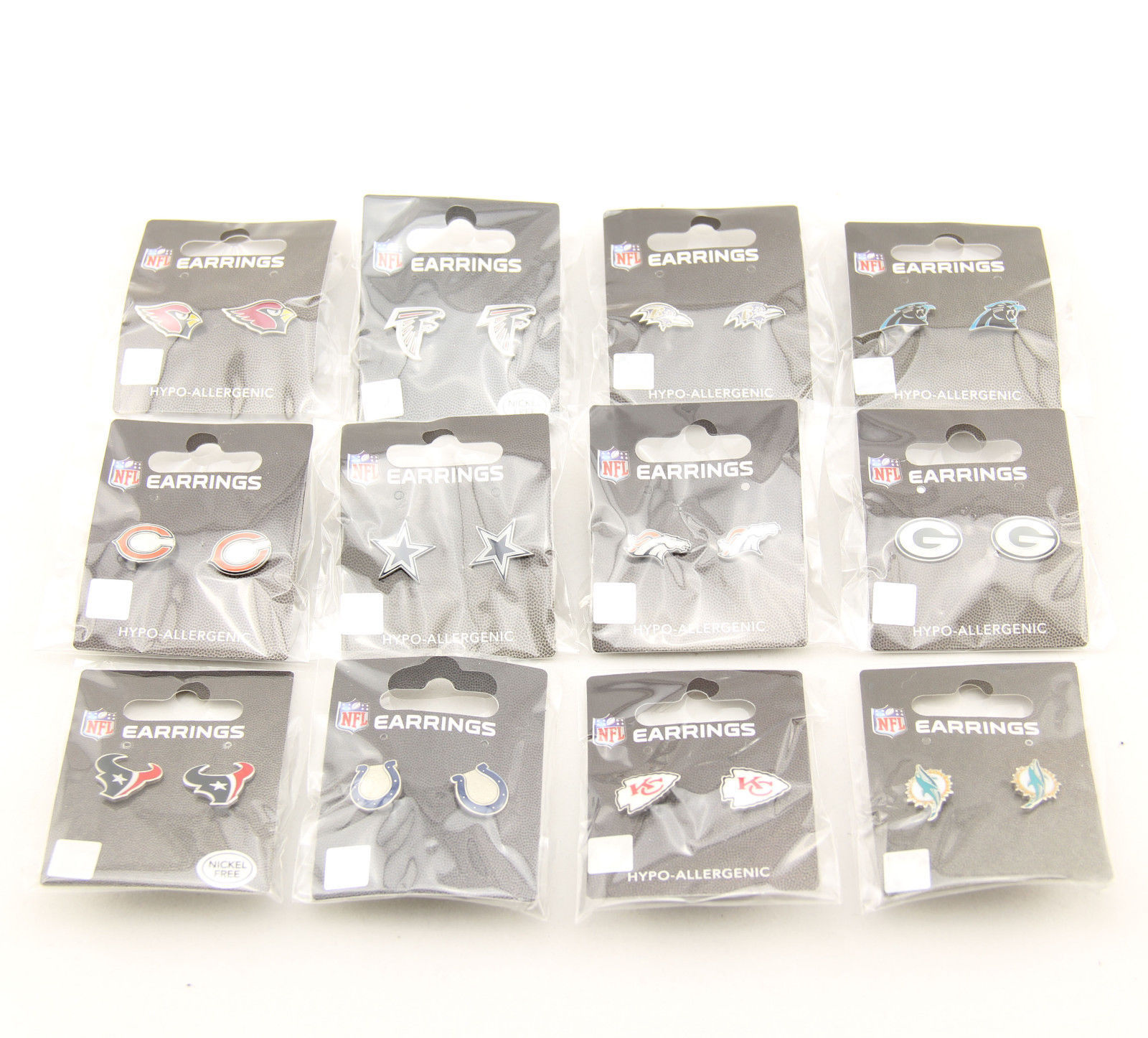 NFL Football Team Logo Licensed Post Earrings