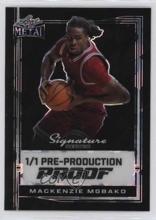 2024 Leaf Metal Signature Series Bordered Auto 1/1 Mackenzie Mgbako #B-MM1 s5q
