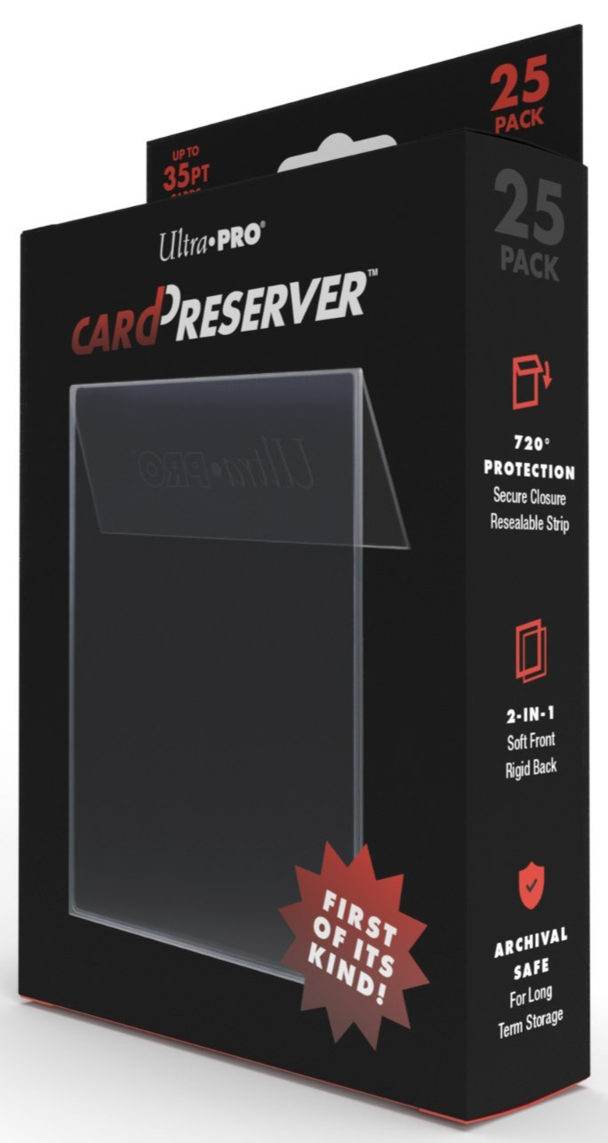 25 Ultra Pro Card Preservers Semi Rigid / Soft Sleeve Resealable Sports Trading