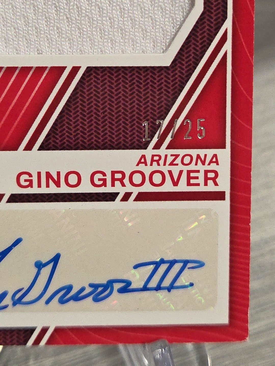 LuJames Groover 2023 Elite Extra Edition Future Threads Jersey Autograph /25