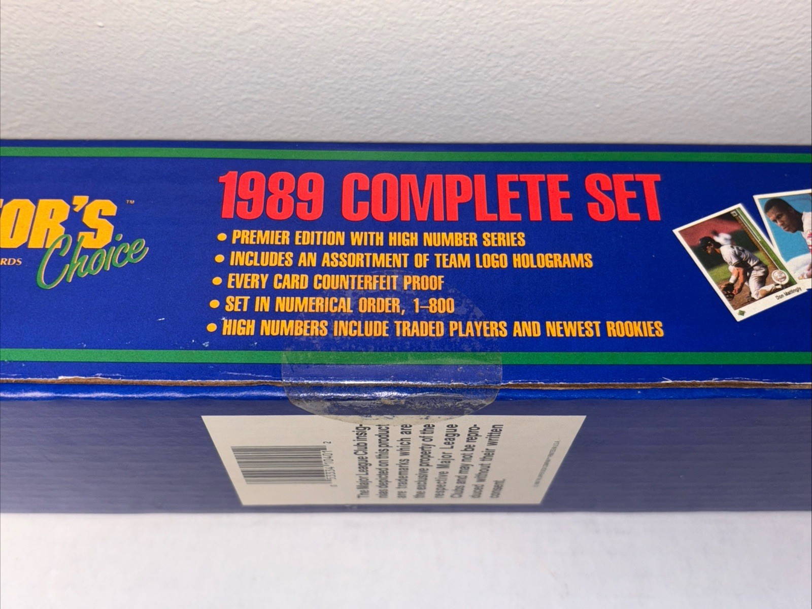 1989 UPPER DECK Collectors Choice Premier Edition Complete Set *FACTORY SEALED*