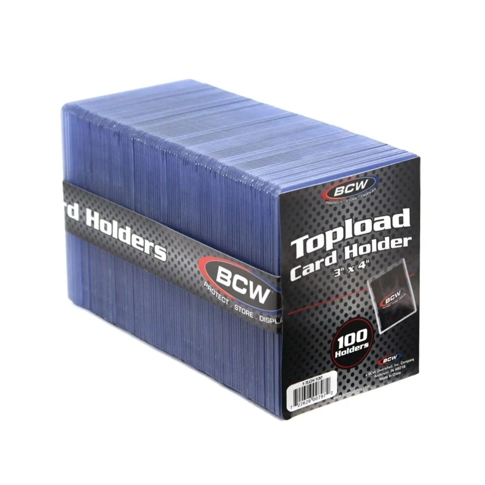 100 Toploader Hard Plastic Trading Card Sleeves Baseball, Football, Basketball