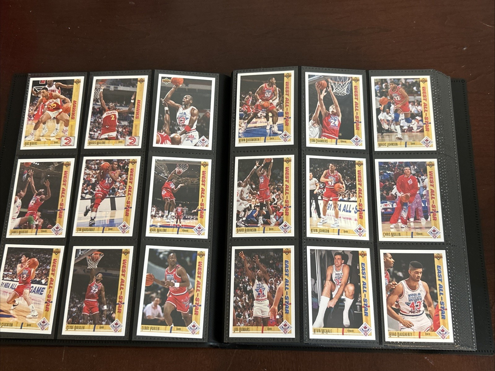 1991-92 Upper Deck Inaugural NBA Basketball Complete Set #1-400 w/ Binder
