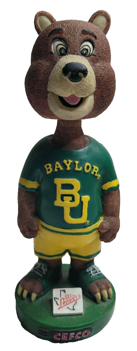 Baylor Bears THE JUDGE Mascot 2002 Bobblehead SGA sponsored by Dr. Pepper Cefco