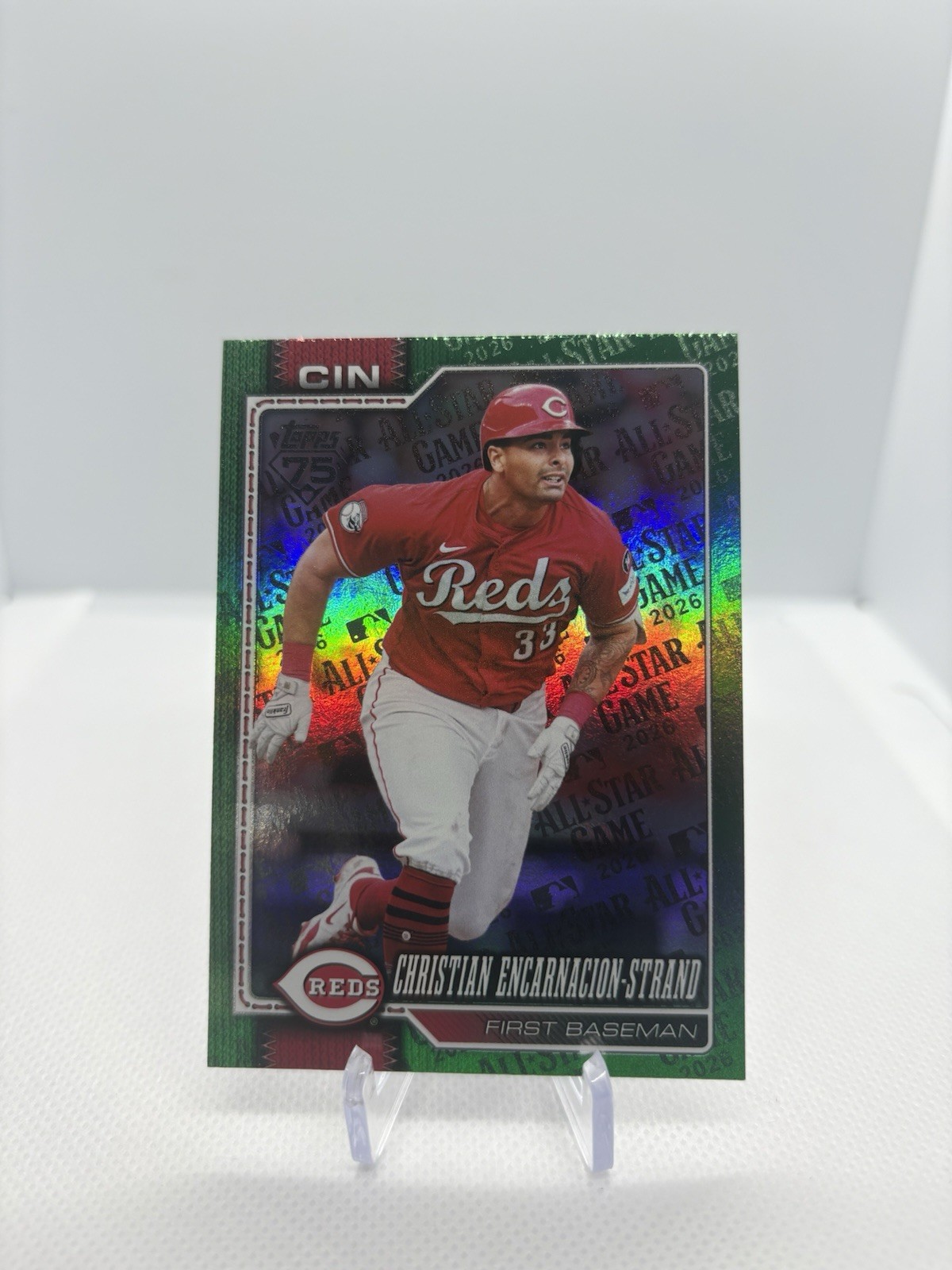 2026 Topps Series 2 #376 Christian Encarnacion-Strand Green All-Star Foil /99
