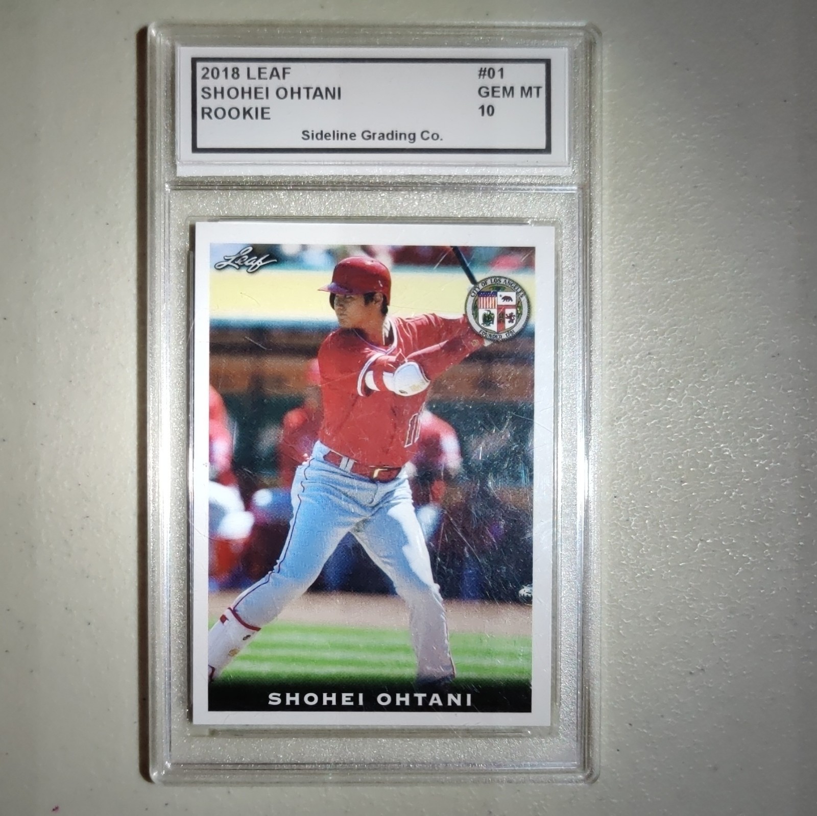 Shohei Ohtani 2018 The National #01 Rookie Card RC Angels/Dodgers 1st Graded 10