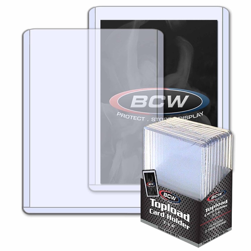 20 BCW 2.75mm 108pt Thick Memorabilia Trading Card Topload Holders protectors
