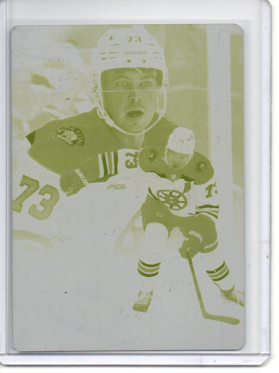 2025-26 Fleer Flair Yellow Printing Plate Charlie McAvoy 1/1 One of One