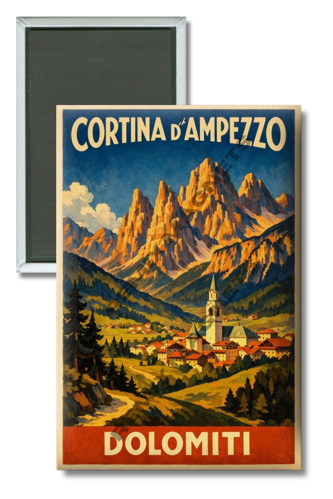 2026 Winter Olympics Milano Cortina D’Ampezzo Dolomiti 2″ x 3″ Magnet