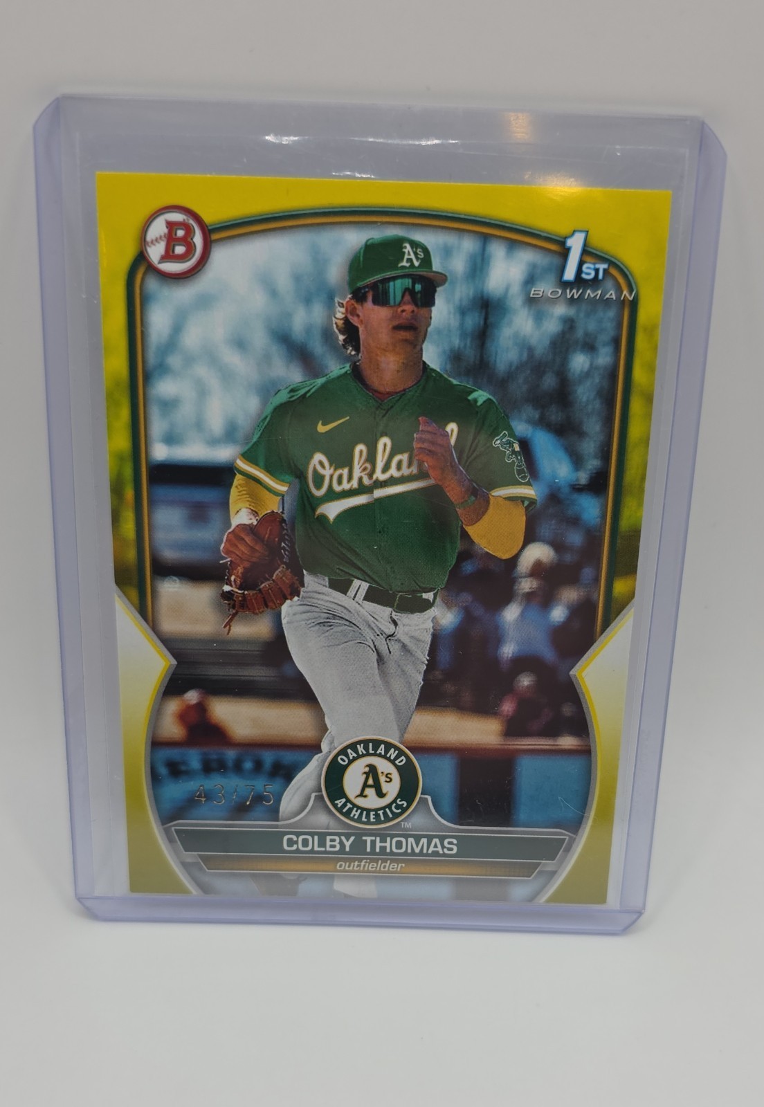 2023 Bowman – Prospects Colby Thomas #BP-32 Yellow /75 (RC)