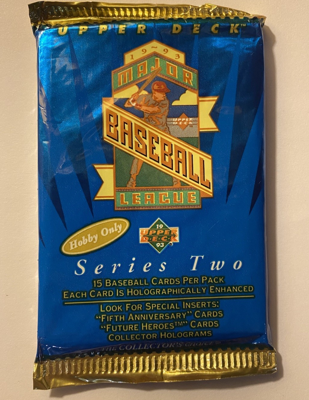 1993 Upper Deck Pack – Series Two (2) – MLB Baseball – Factory Sealed, Brand New