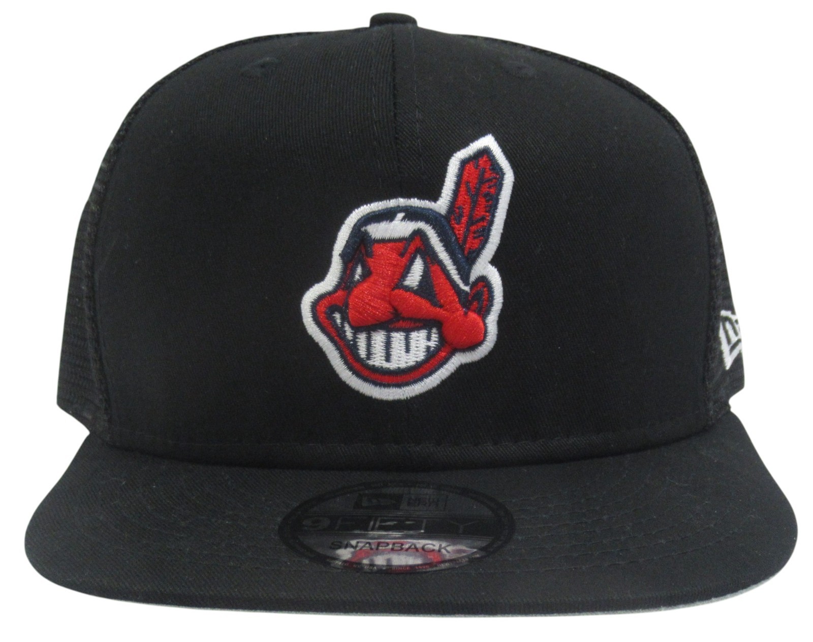 Cleveland Indians New Era Classic Trucker 950 9FIFTY Adult Snapback Hat Black