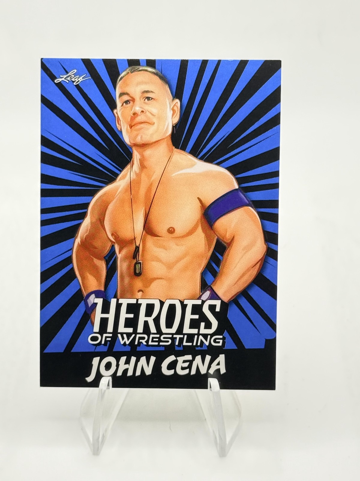 2023 Leaf Heroes of Wrestling John Cena WWE #B-5 Blue Variation