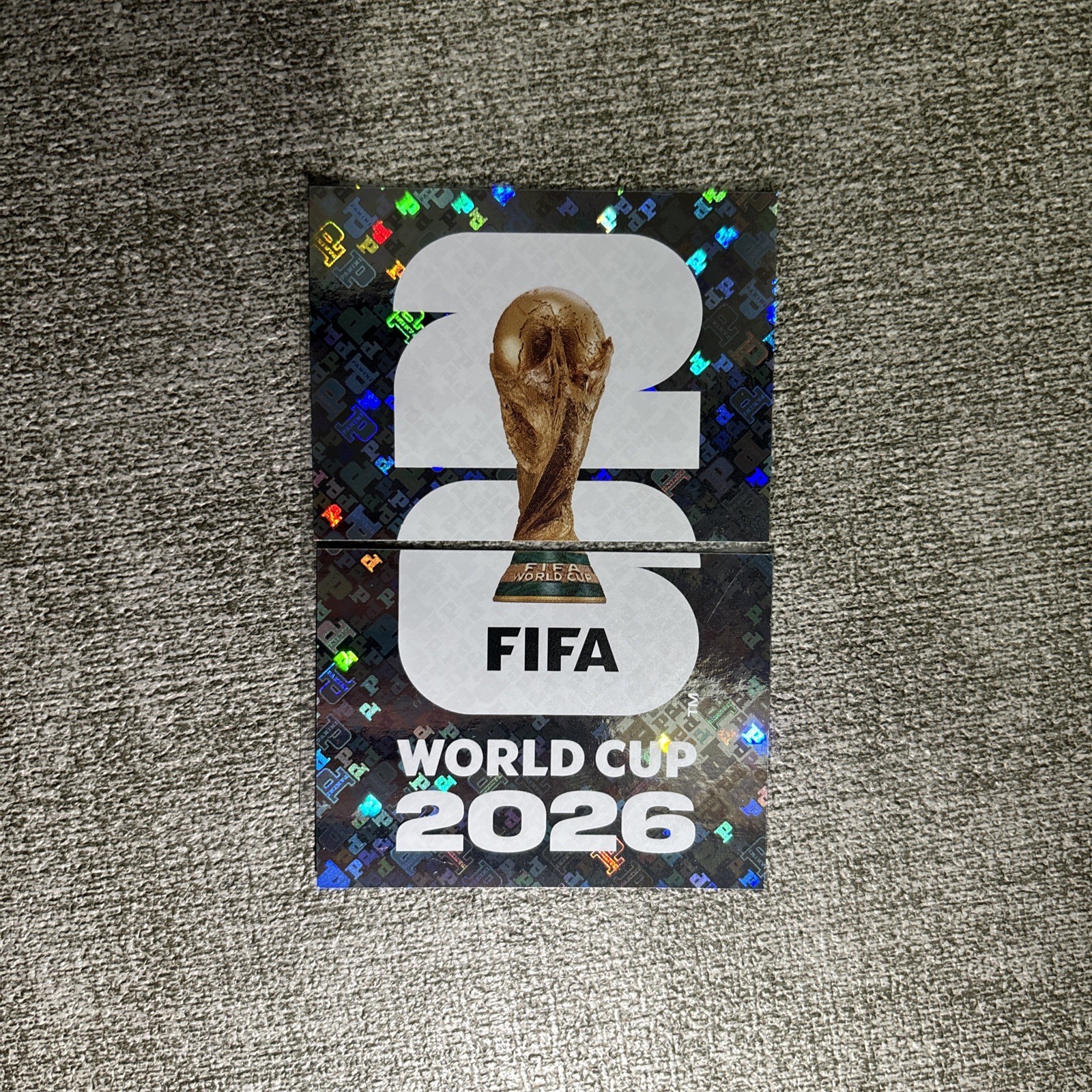 2026 Panini FIFA World Cup Trophy Sticker Foil FWC 1 + FWC 2