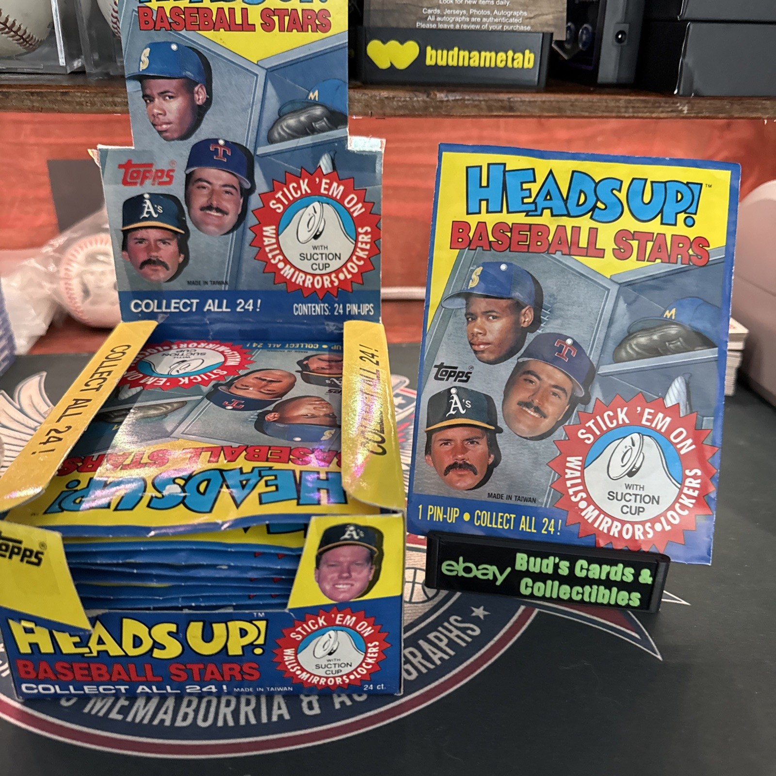 1990 Topps Heads Up Baseball Stars Sealed Pack Ken Griffey Jr Nolan Ryan 1 Pack