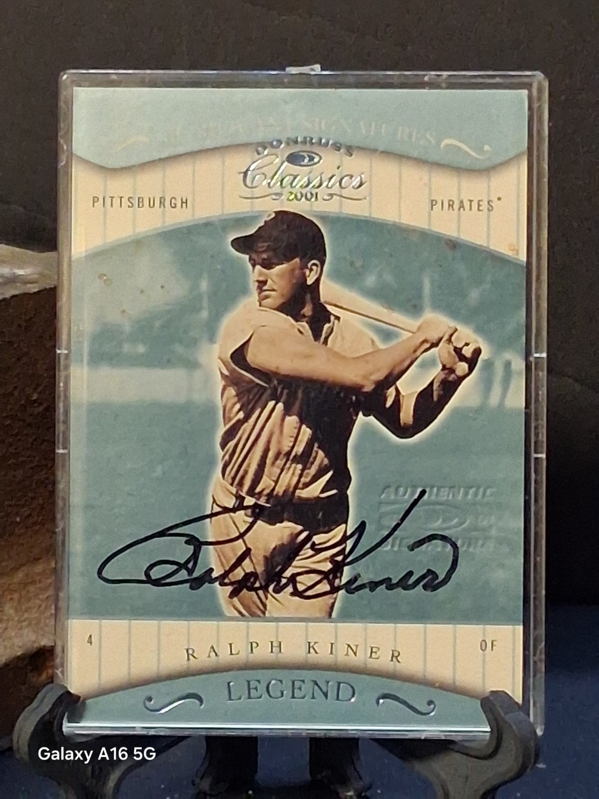 2001 Donruss Classics – Legend Ralph Kiner #198 Significant Signatures (AU)