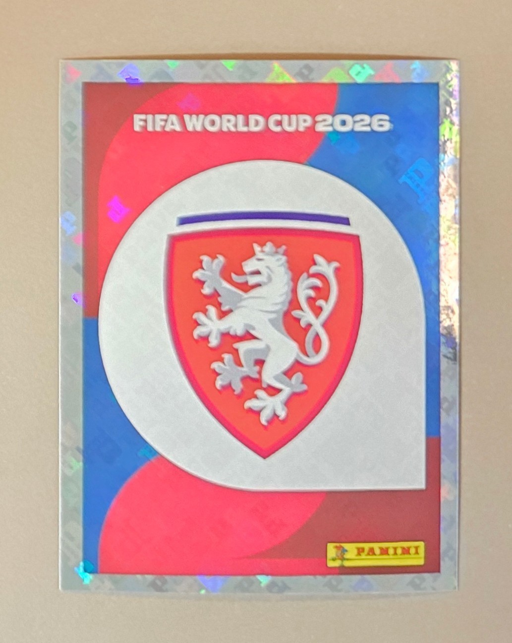 2026 Panini FIFA World Cup Sticker Czechia Team Logo Foil #CZE 1 US Edition