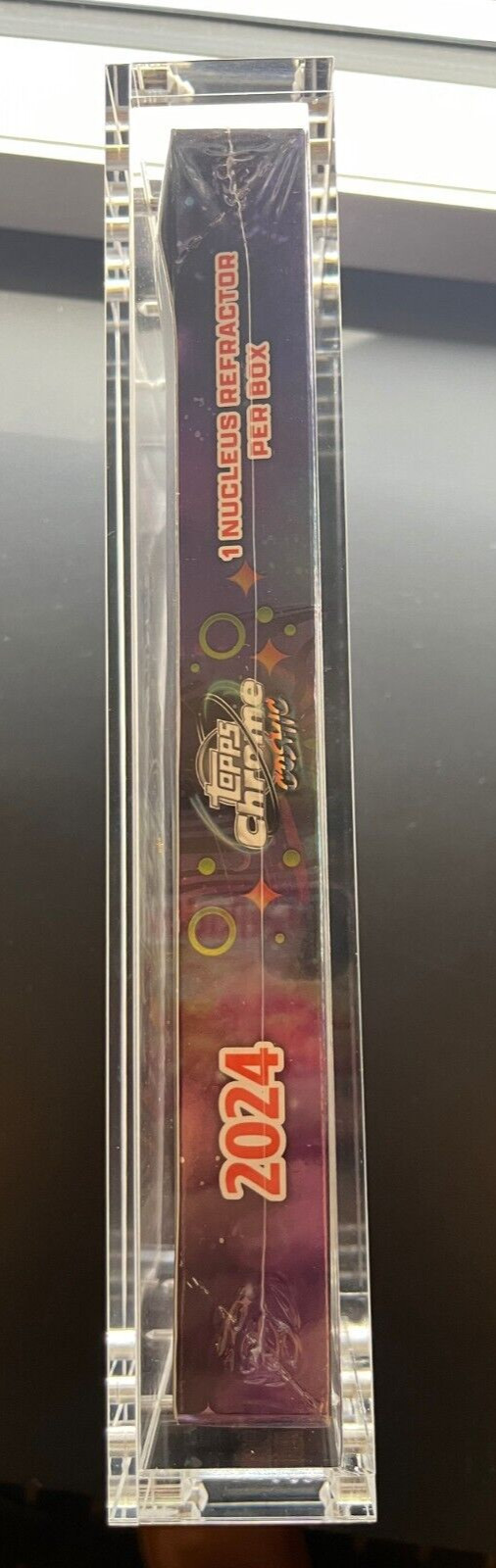 Acrylic Display Case Magnetic FITS 2024 Topps Chrome Cosmic Baseball Hobby Box