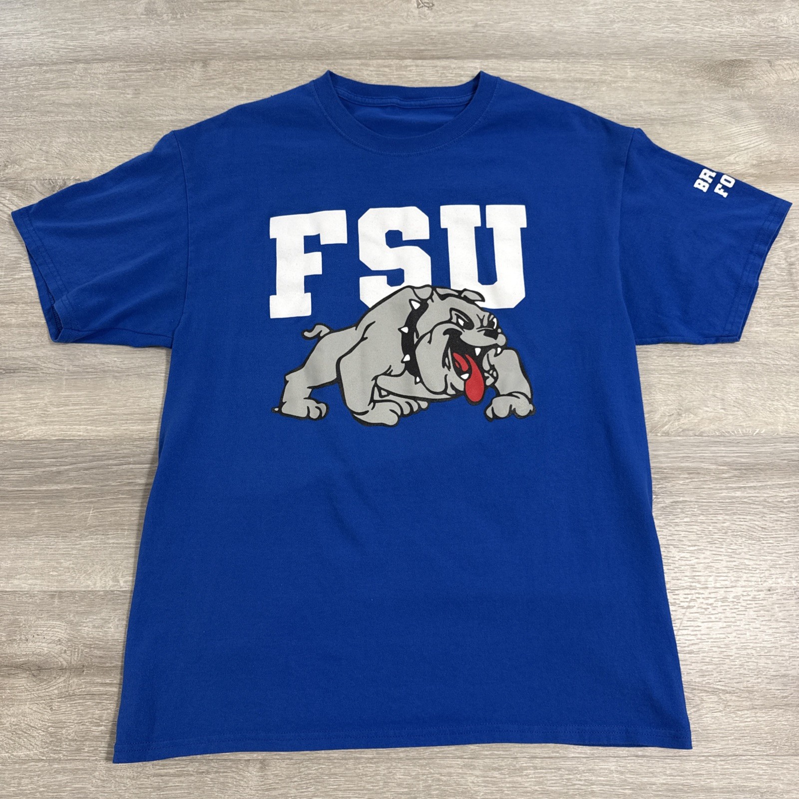 Fresno State Bulldogs Shirt Football Men’s Blue Large College Sports Tee