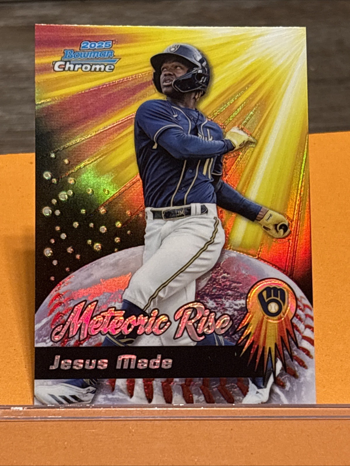 2025 Bowman Chrome – Meteoric Rise – Jesus Made – #MR-3 (RC) Milwaukee Brewers