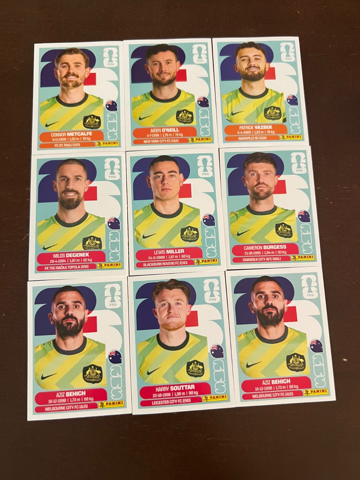 fifa world cup 2026 sticker set Australia