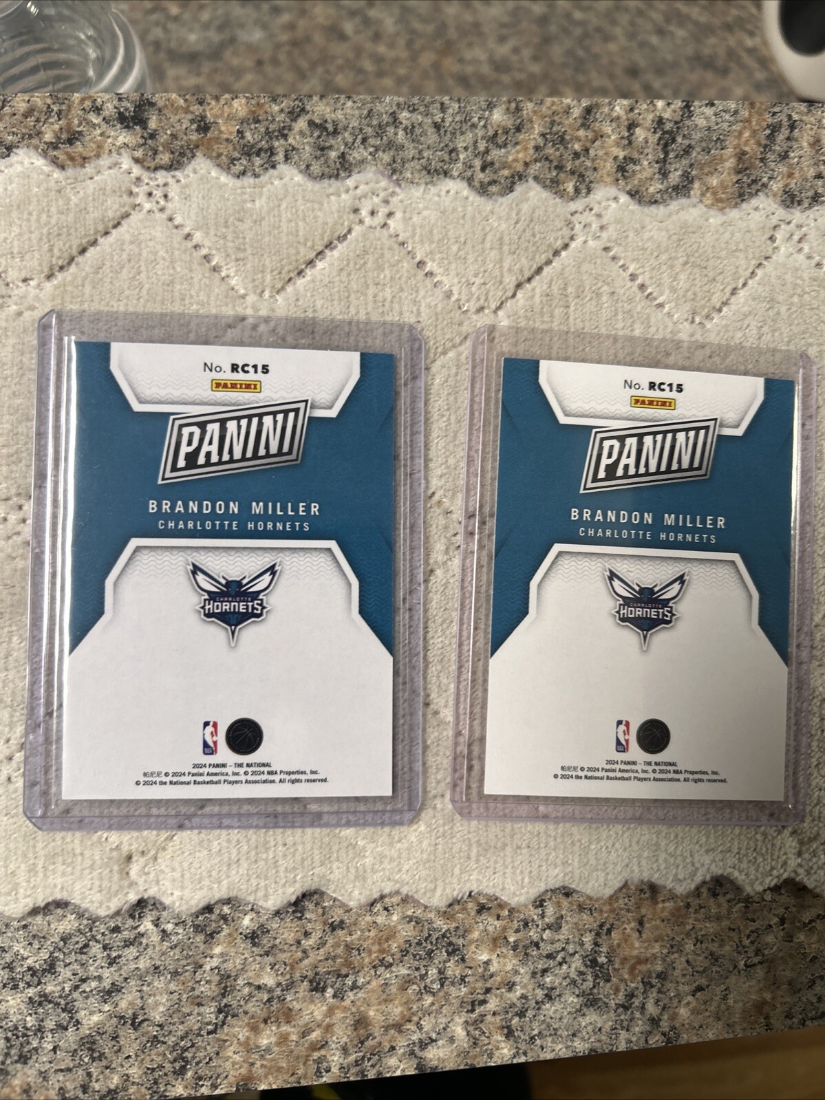 BRANDON MILLER /199 And Silver Foil 2 Card Lot Read Description