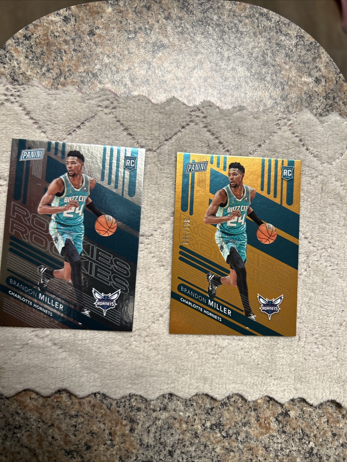 BRANDON MILLER /199 And Silver Foil 2 Card Lot Read Description