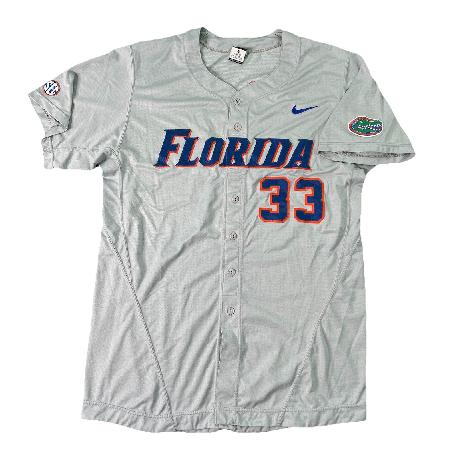 Florida Gators Nike Game Issue/Used Baseball Jersey #33 Rare SEC Mens Sz 50