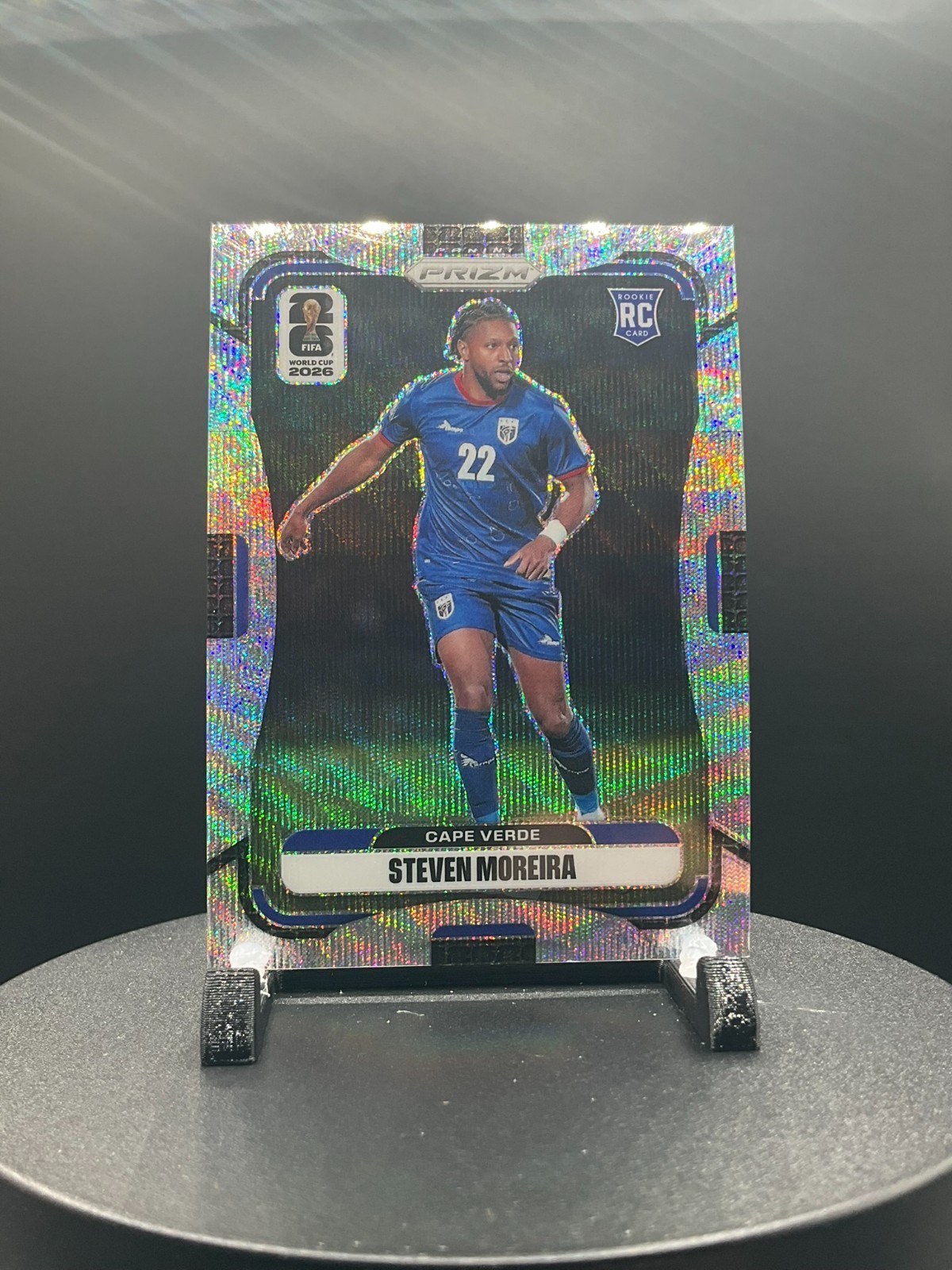 2026 Prizm FIFA World Cup World Cup Wave Prizm #175 Steven Moreira Cape Verde RC