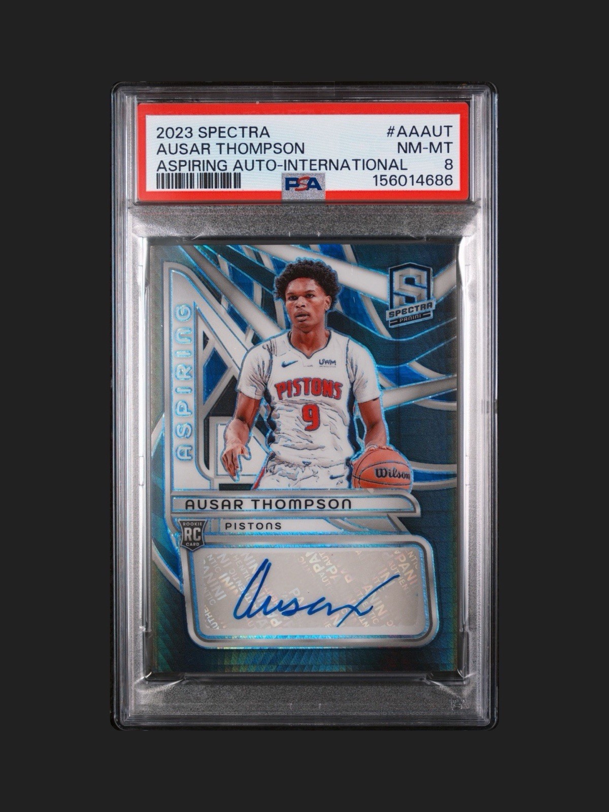 2023 Spectra International Ausar Thompson #AA-AUT Aspiring Auto /10 1st on Print