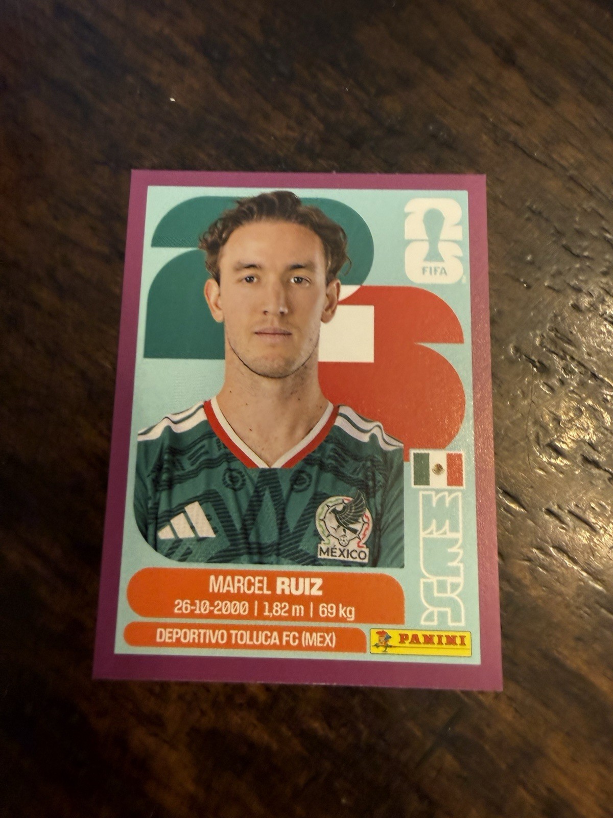 2026 Panini FIFA World Cup Sticker Marcel Ruiz #MEX 12 – Mexico Purple Parallel