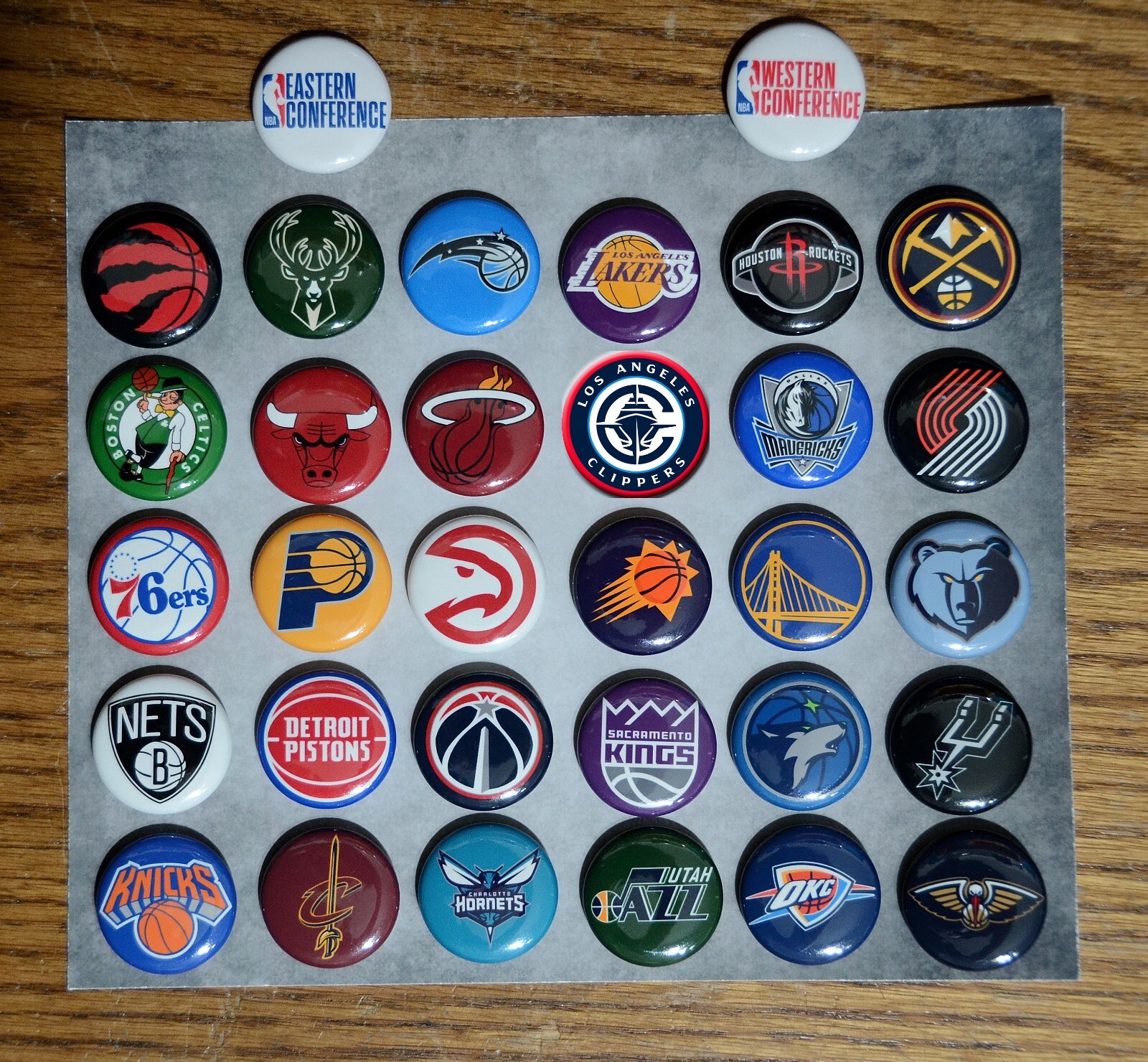 NBA Button Set (Set of 33) – 1″ Pinback Buttons