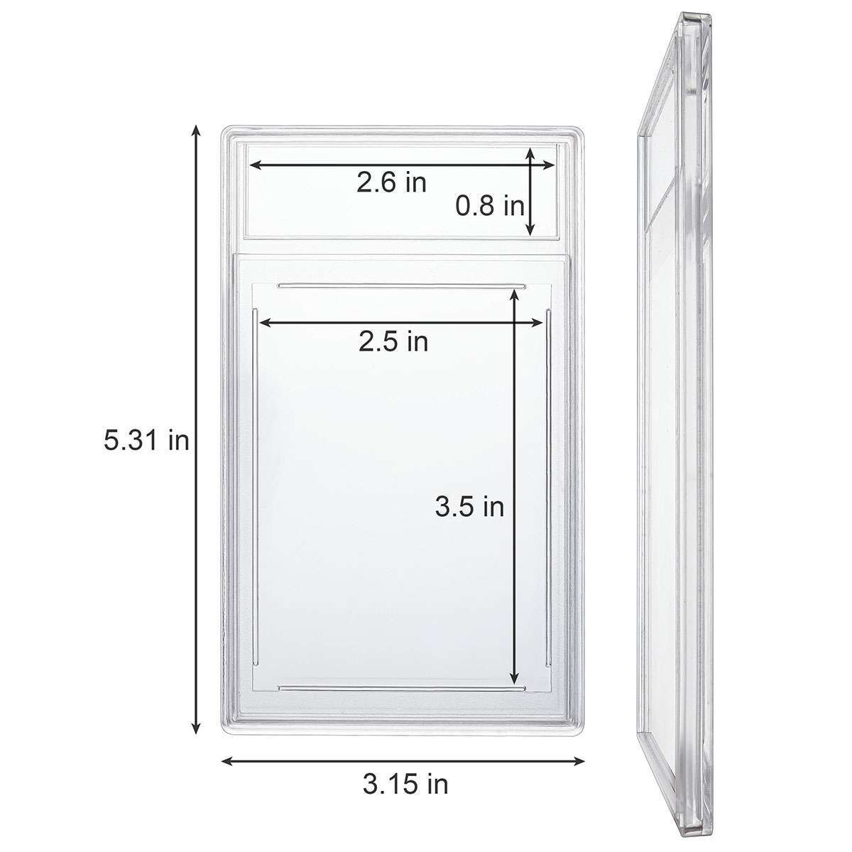 Empty Graded Card Holder PSA Style Slab for Trading Sports Cards Protector Case