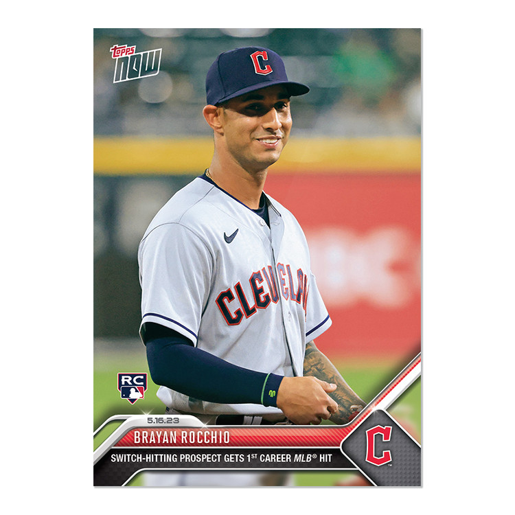 2023 Topps NOW # 305 Bryan Rocchio 1st Career Hit -Free Shipping Always!