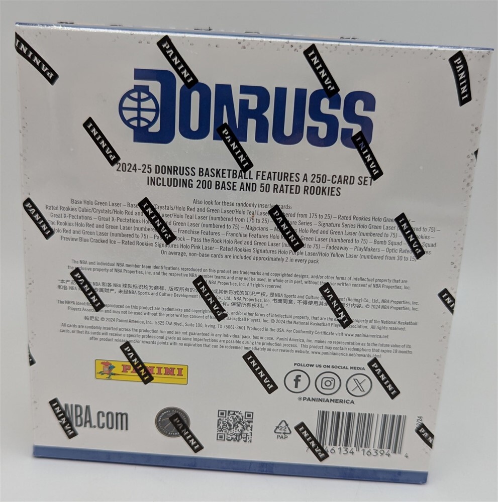 Factory Sealed Mega Box 2024-25 Donruss NBA Basketball Trading Cards