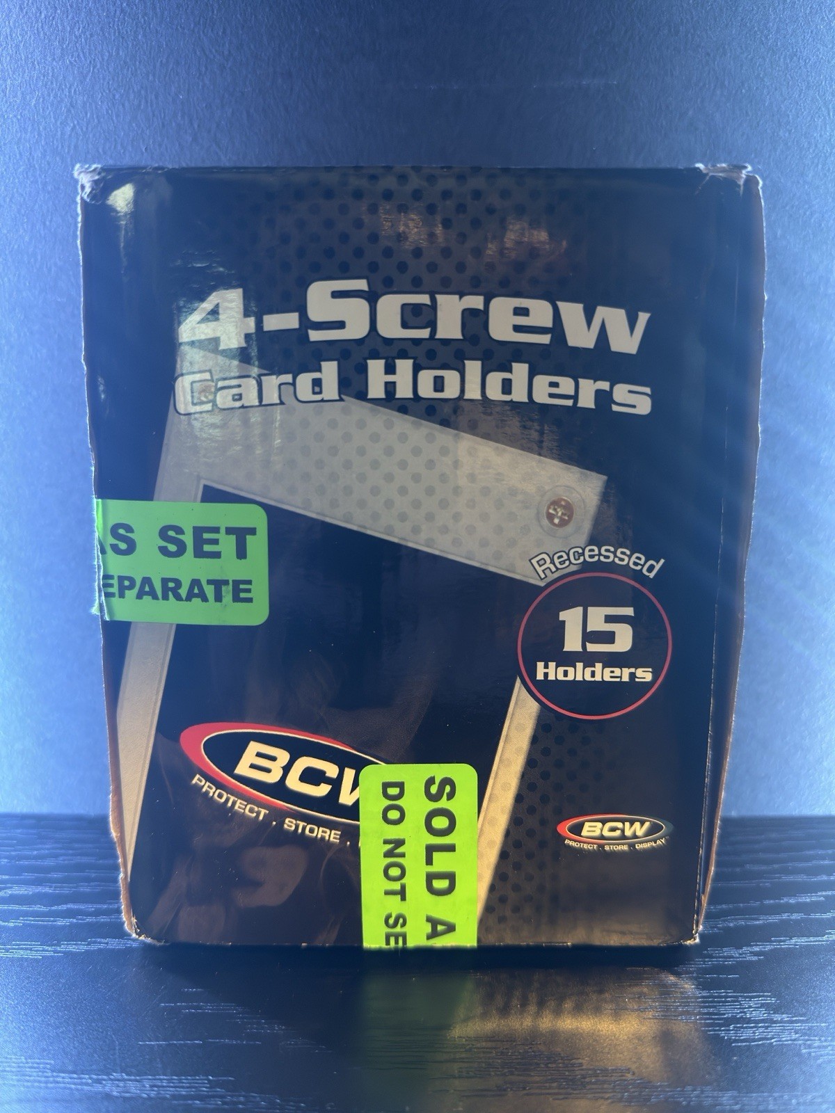 BCW 4-Screw Recessed Screwdown Trading Card Holder 20Pt – 5 Count
