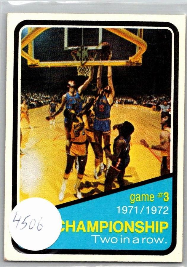 1972-73 Topps #156 1971-72 NBA Finals Game