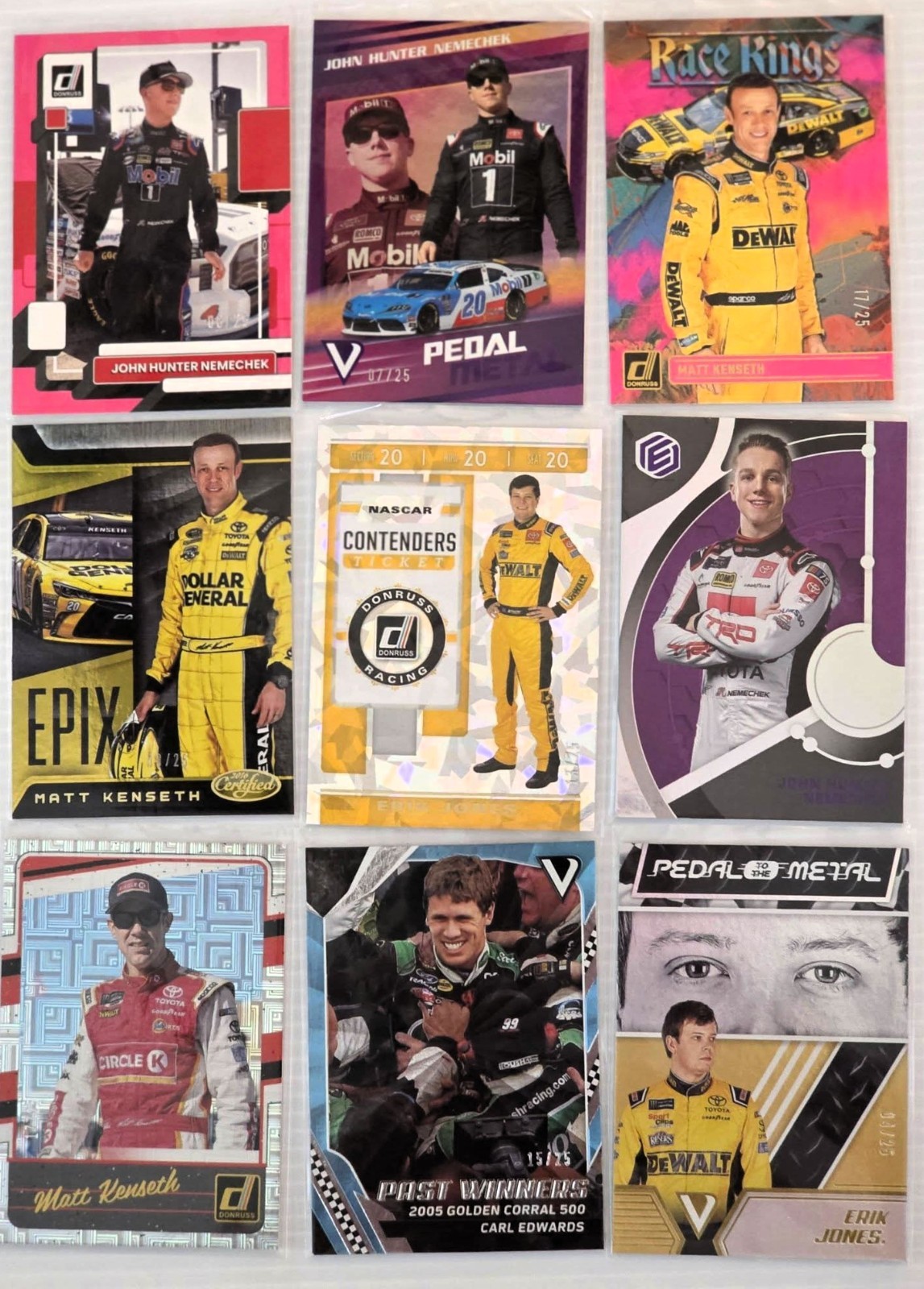 Multi Year 2018, 2019, 2023, 2025, 2026 plus Panini Racing Lot 41 All /25s
