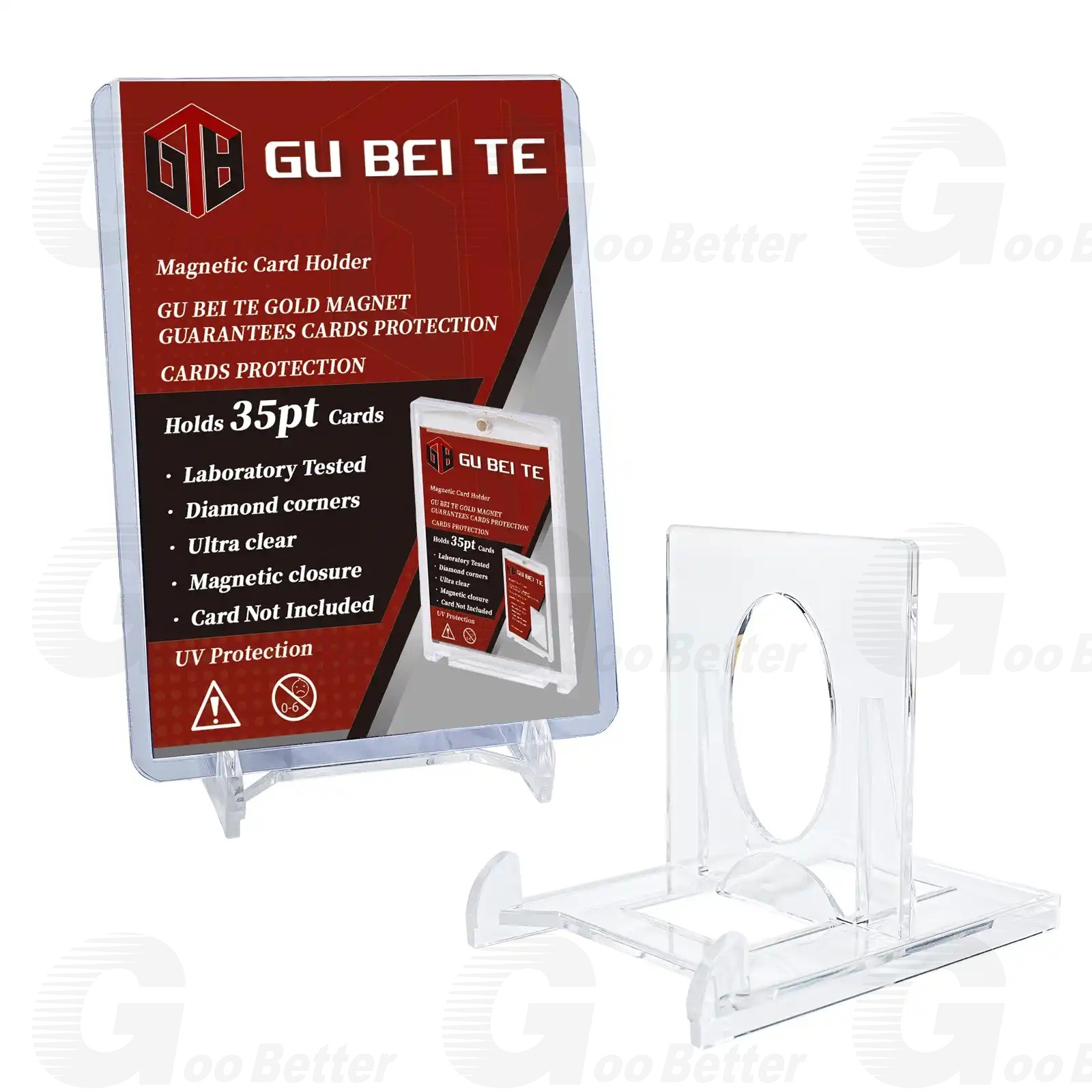 5Pcs Adjustable Clear Display Stand Easels for Cards Display Sports Cards Stand
